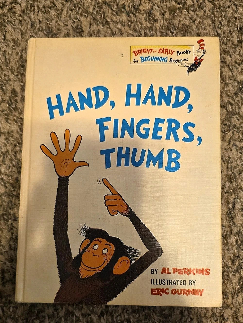 Bright & Early Books Hand, Hand, Fingers, Thumb Children's Vintage Picture Book